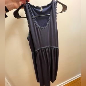 Pink blush maternity dress navy size medium